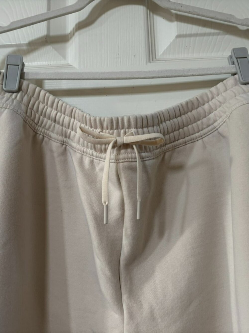 NWT Athleta Cream Easy Fleece Jogger Sweatpants Large - Picture 8 of 14